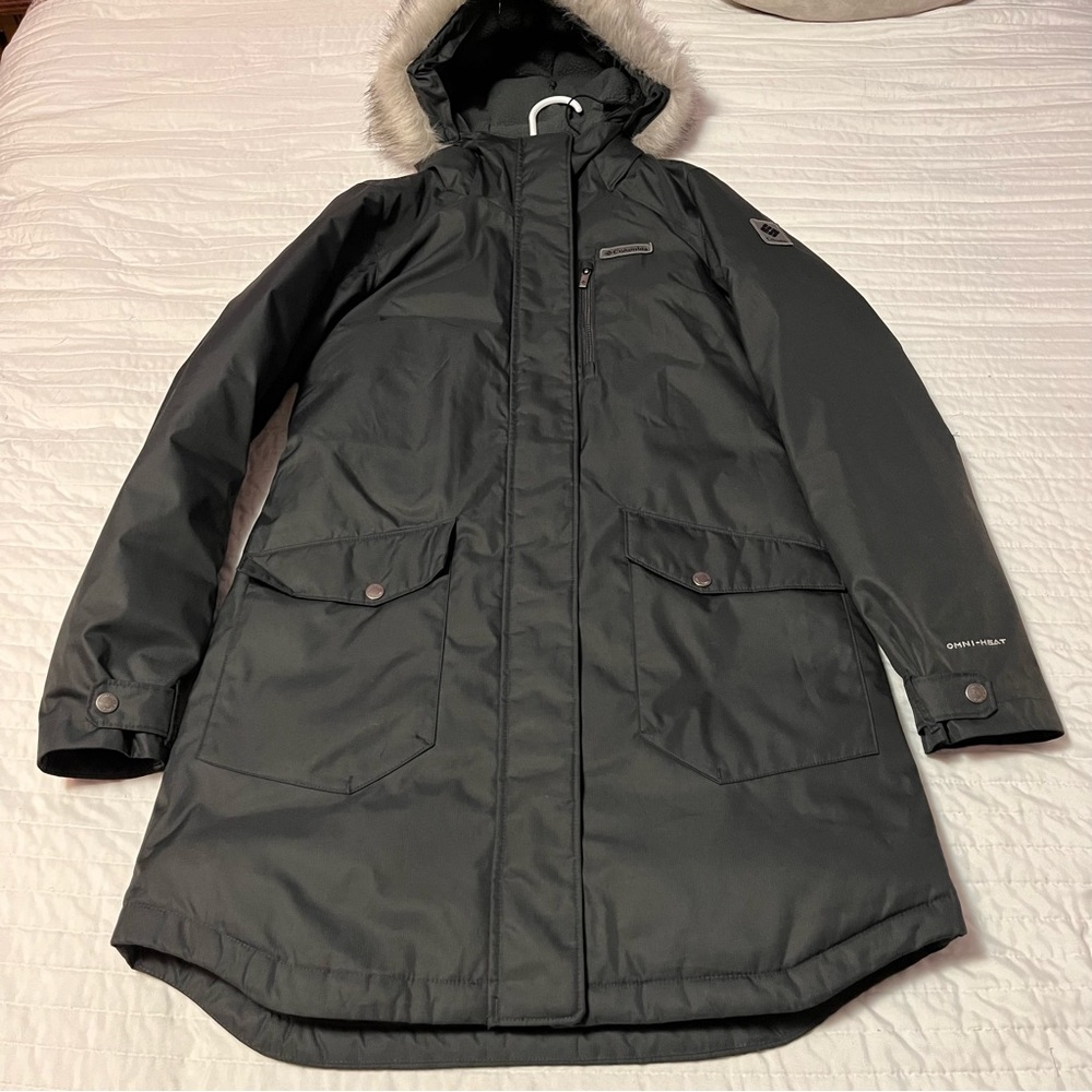 Columbia, “Women’s Suttle Mountain Long Insulated Jacket” - Black, Size S
